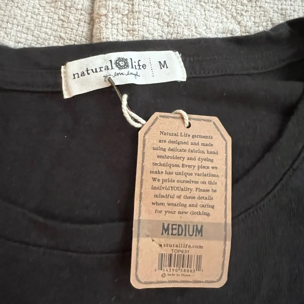 Natural Life linen tee shirt new with tag
